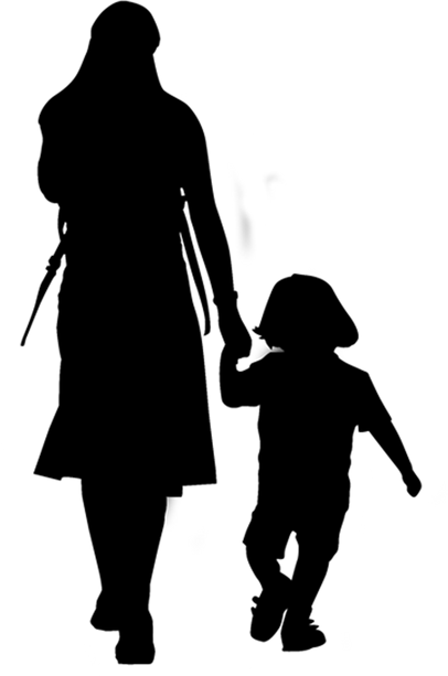 Mother and Child Illustration
